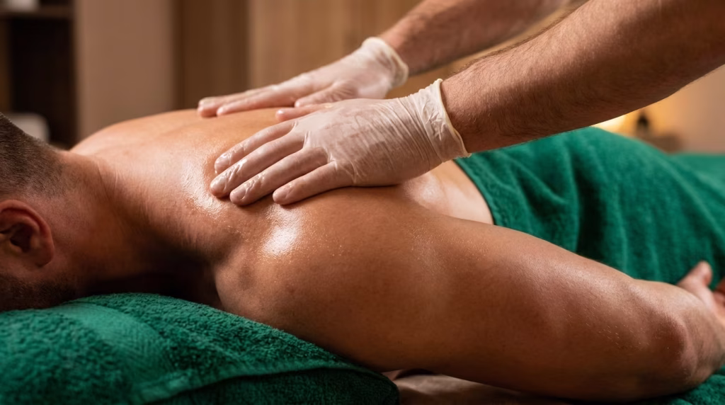 Professional massage service in Gulshan private spa room